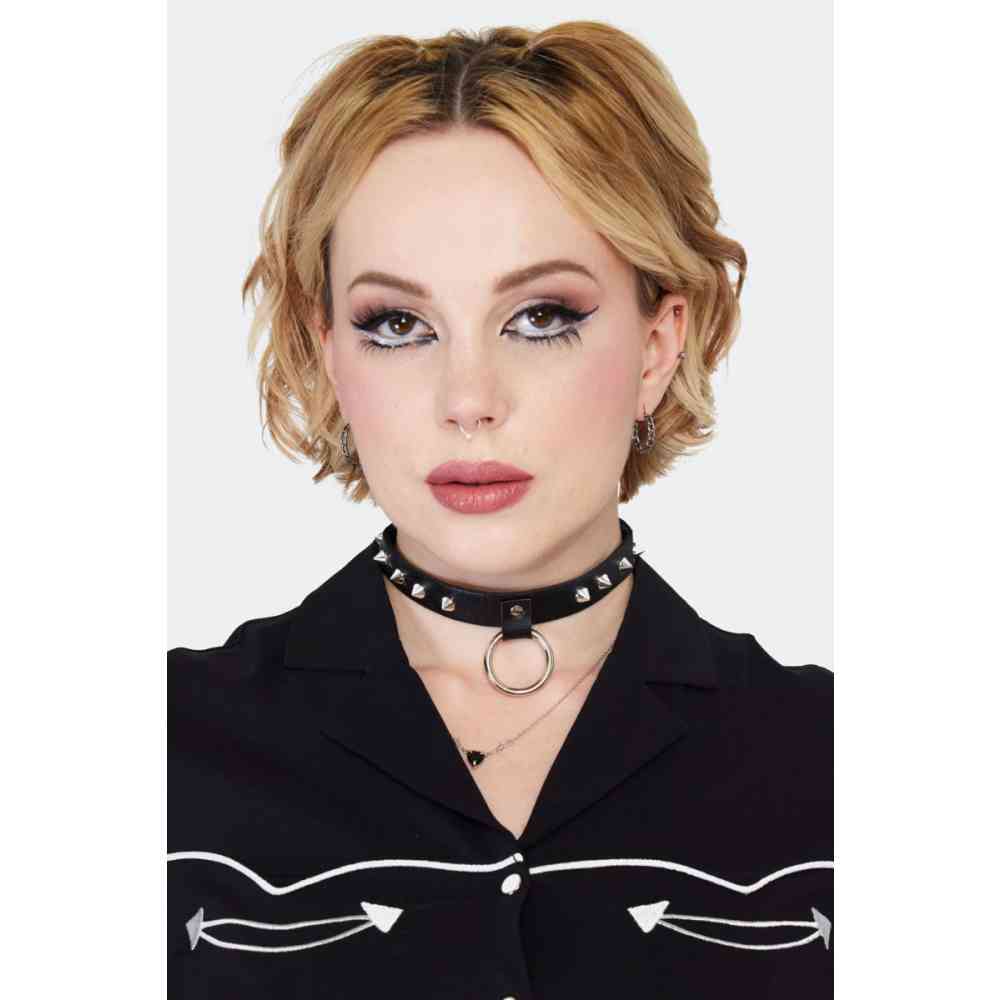 Jawbreaker - Silver Chain Hoop Earrings - Silver coloured